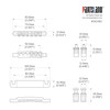 12-string Tune-O-Matic Bridge & Tail Set