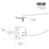 Jaguar®/Jazzmaster® Tremolo With  Arm Lock Pin