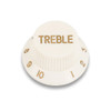 Plastic Strat Knob / TREBLE text