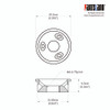 Modern Style Tele Jack Socket/3Holes