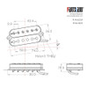 Fanned Fret Humbucker Pickup / Alnico 5