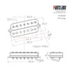 7-string Fanned Fret Humbucker Pickup / Alnico 5