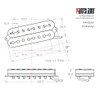 8-string Fanned Fret Humbucker Pickup / Alnico 5