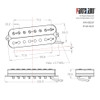 8-string Fanned Fret Humbucker Pickup / Alnico 5