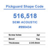 Semi Acoustic Pickguard