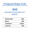 Jazz Bass Pickguard-1ply