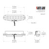 VOX Phantom style with Open Cover Single Pickup / Ceramic