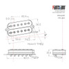 Fanned Fret Allen Poles Humbucker Pickup  / Alnico 5