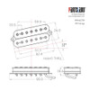 7-string Fanned Fret Allen Poles Humbucker Pickup / Alnico 5