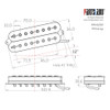 8-string Fanned Fret Allen Poles Humbucker Pickup / Alnico 5