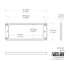 8-string Flat Humbucker Mounting Ring / MT80