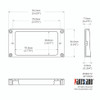 Flat and Slant Humbucker Mounting Ring / MT30ER