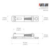 Rectangular Casting Individual Guitar Bridge