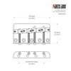 Fender® Style 4 string Bass Bridge