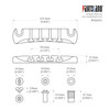 Tune-O-Matic style 4-string Bass Tailpiece