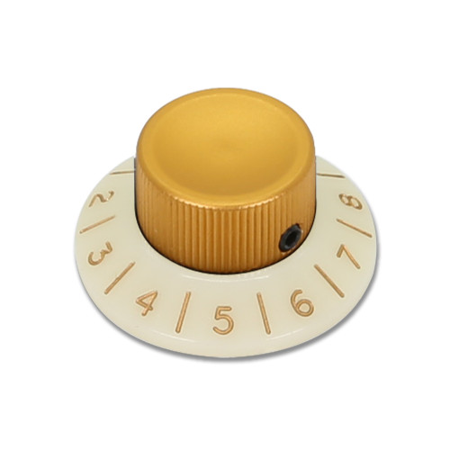 Burns Aluminium Knob with Plastic Skirt Burns Aluminium Knob with Plastic Skirt