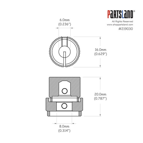 Audio Big Indicator Dual Knob with a allen screws