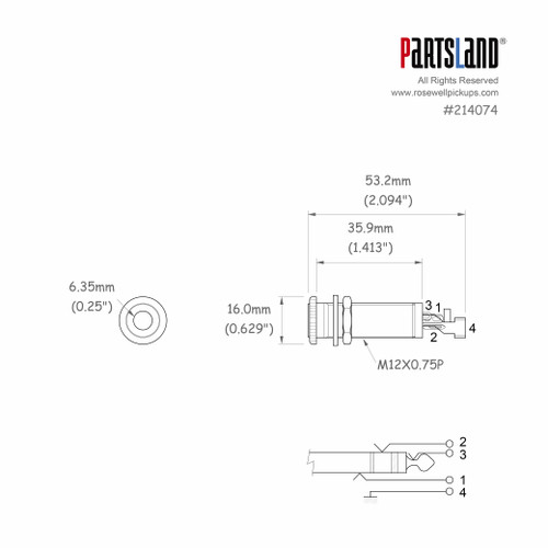 Panel Output Jack / D-stereo type