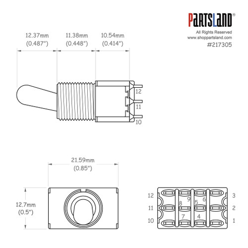 Ultra Switch / 4PDT / ON-ON