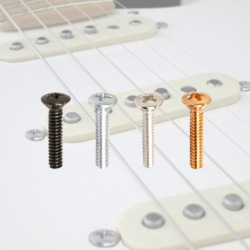 <drop>Single Pickup Mounting Screw Oval Head