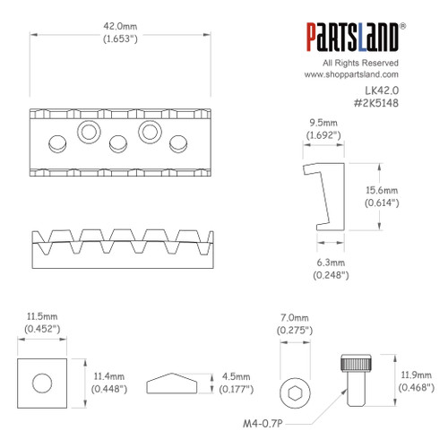 Floyd Rose® Style Locking Nut