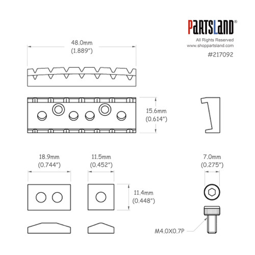 Floyd Rose® Style Locking Nut / 7string
