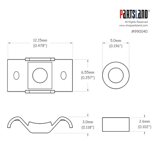 Vintage style String Retainer / Small Vintage style String Retainer / Small
