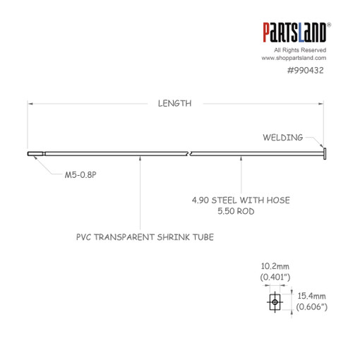 Single action Truss Rod with Hex Nut