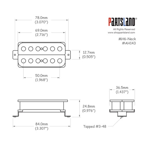Quarter Pound Humbucker Pickup / Ceramic