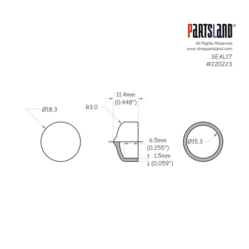 Potentiometer Pot Dust Seal Cover