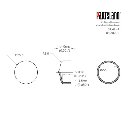 Potentiometer Pot Dust Seal Cover