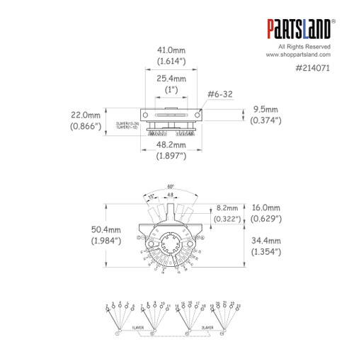 New-Grigsby Style 5-way Multi Lever Switch New-Grigsby Style 5-way Multi Lever Switch