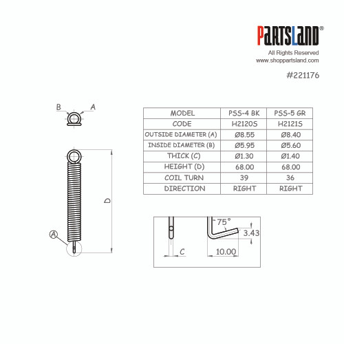 Noiseless Tremolo Springs