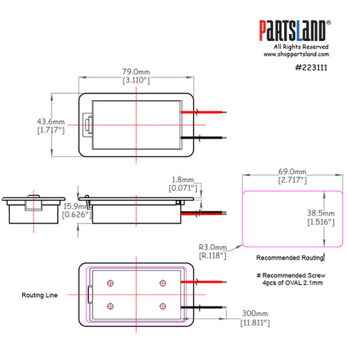 <drop>DLT3-1.5 Volt Battery Case