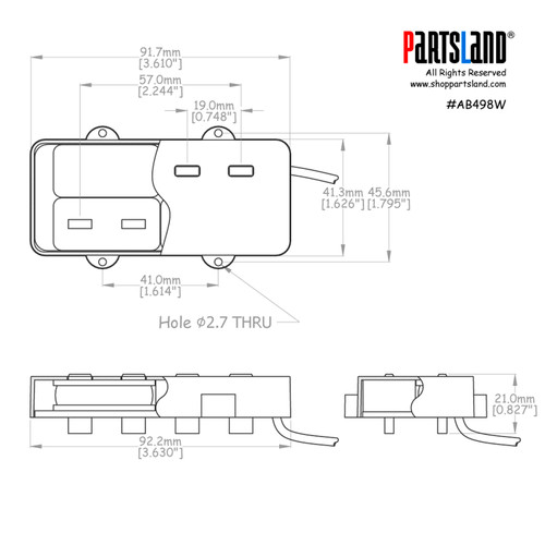 Jazz Master style 4-string Staple P-Bass Pickup / Alnico 5