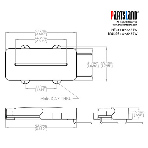 Jazz Master style Blade Single-coil Pickup / Alnico 5