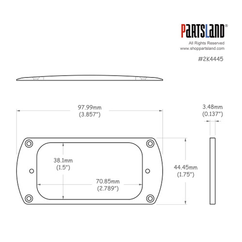 Round Top Humbucker Mounting Ring / FRH