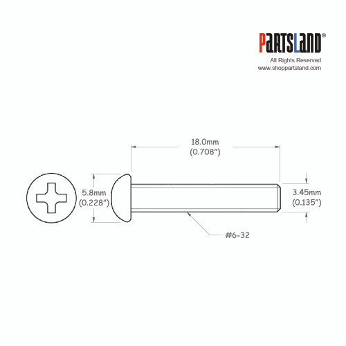 <DROP>Single Pickup Height Screw Phillips Head