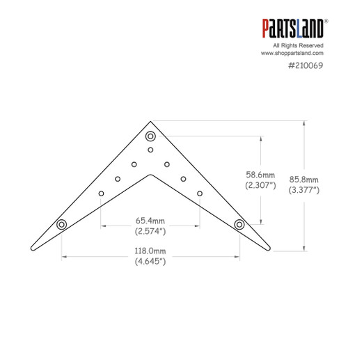 Tail Piece for Flying V / 65.4mm