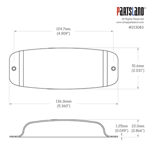 Jazz Bass® style Pickup Shield Cover