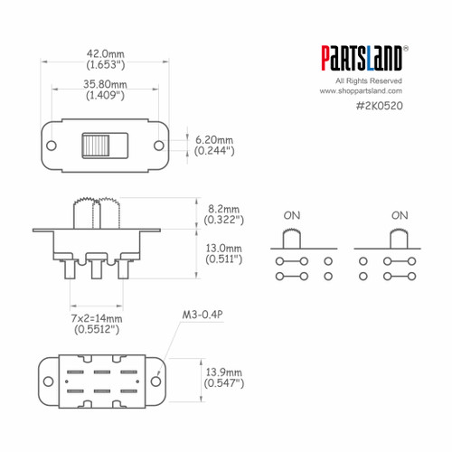 Slide Switch 2-way