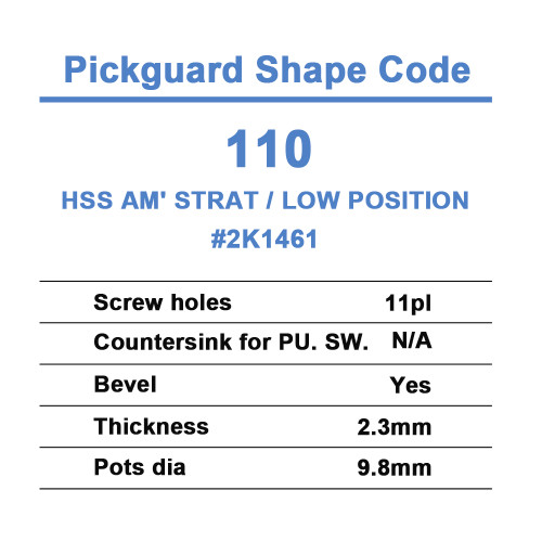 HSS Am' Strat / Low position