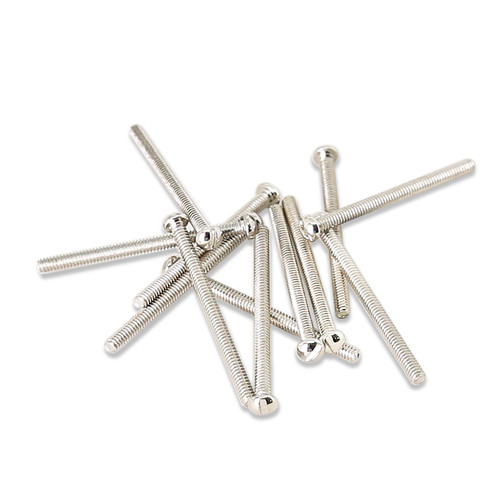 150 pcs Nickel Plated Tip Screws Pointed Cross Slot Leather Accessories 6  Sizes Belt Screws Include M2×3，M2.5×4，M2.5×5，M2.5×6，M3×5，M3×8 with 2mm