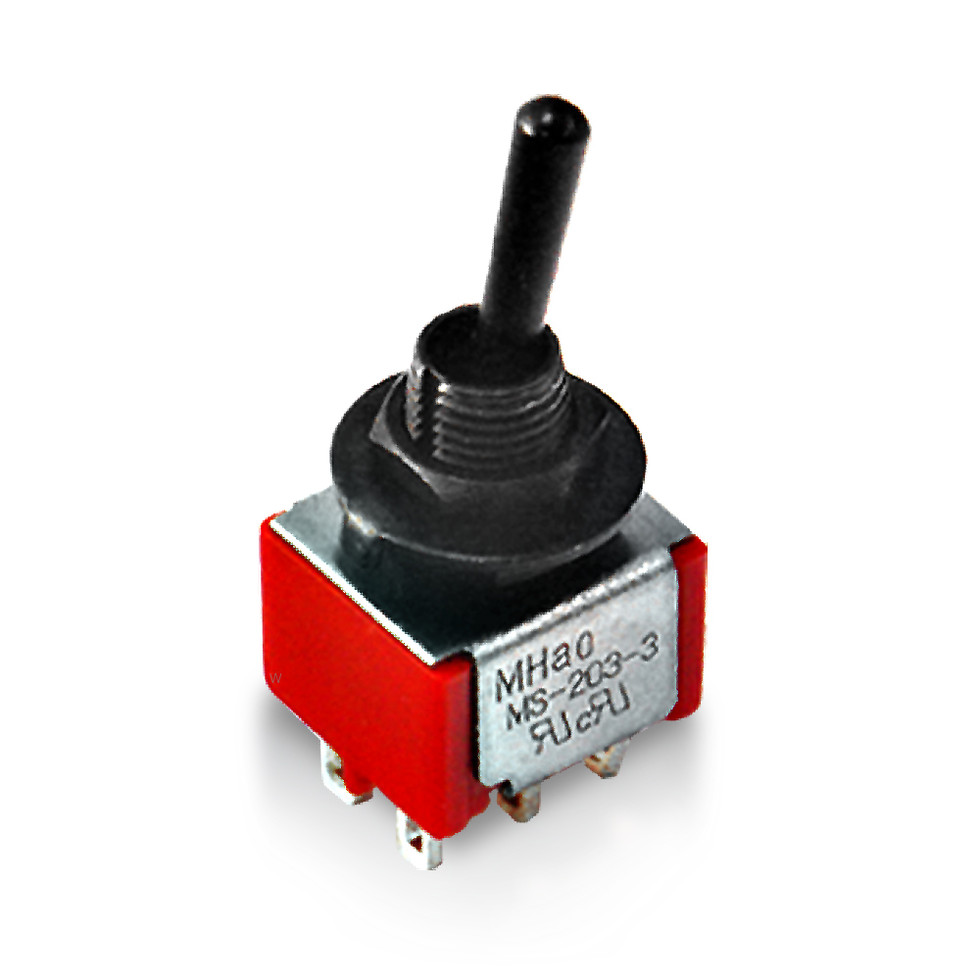 Deluxe Mini Toggle Switch / DP3T / ON-ON-ON