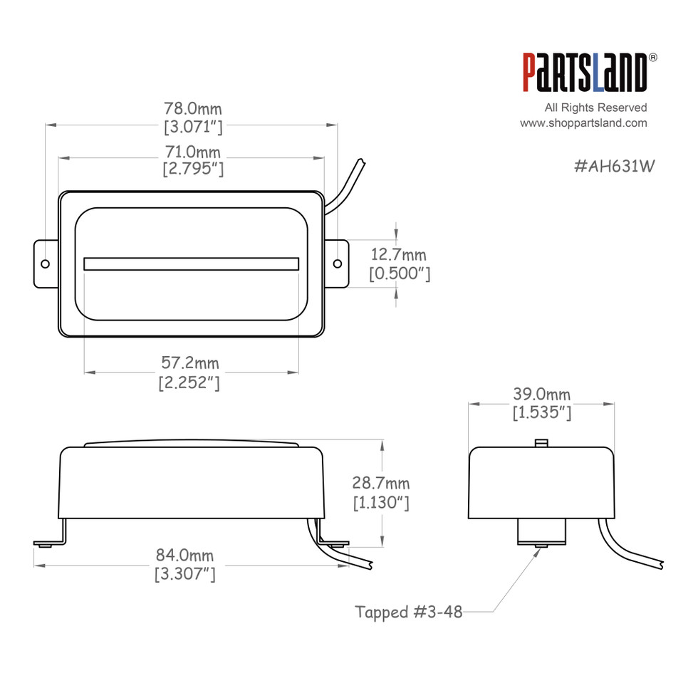 Charlie Christian Humbucker Pickup / Alnico 5