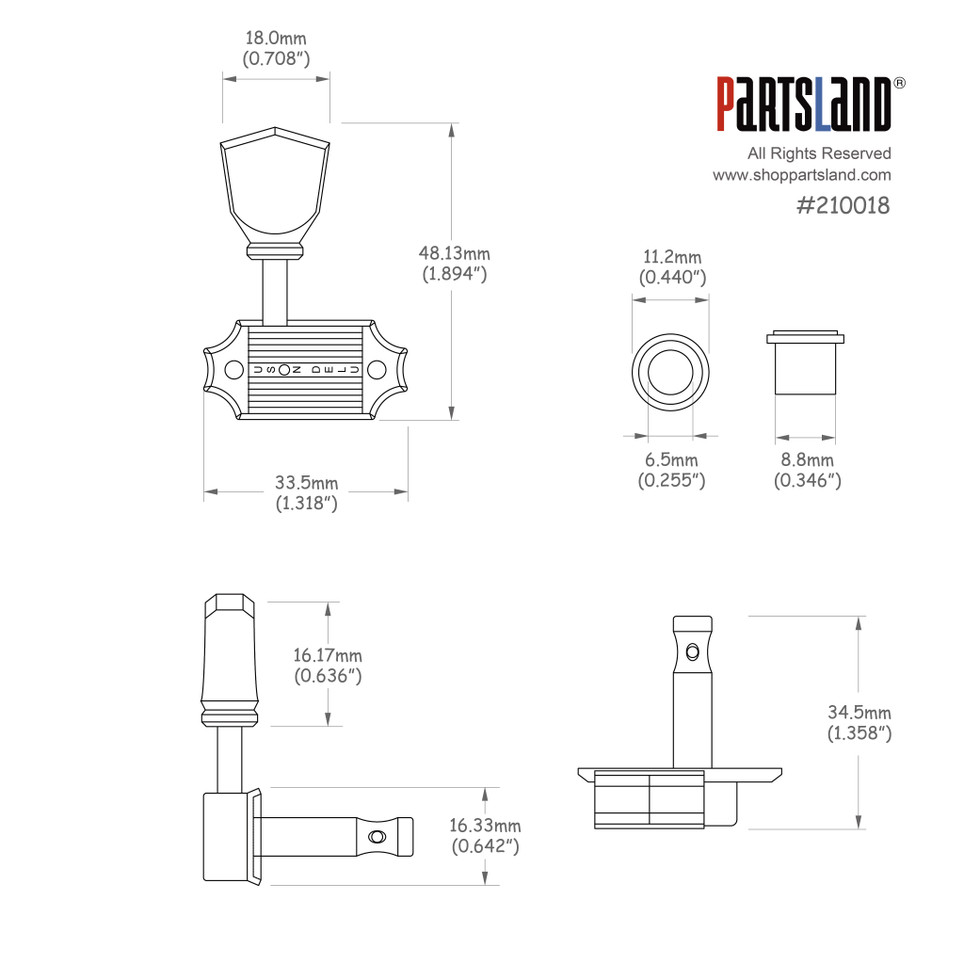 Kluson Deluxe Series Tuners