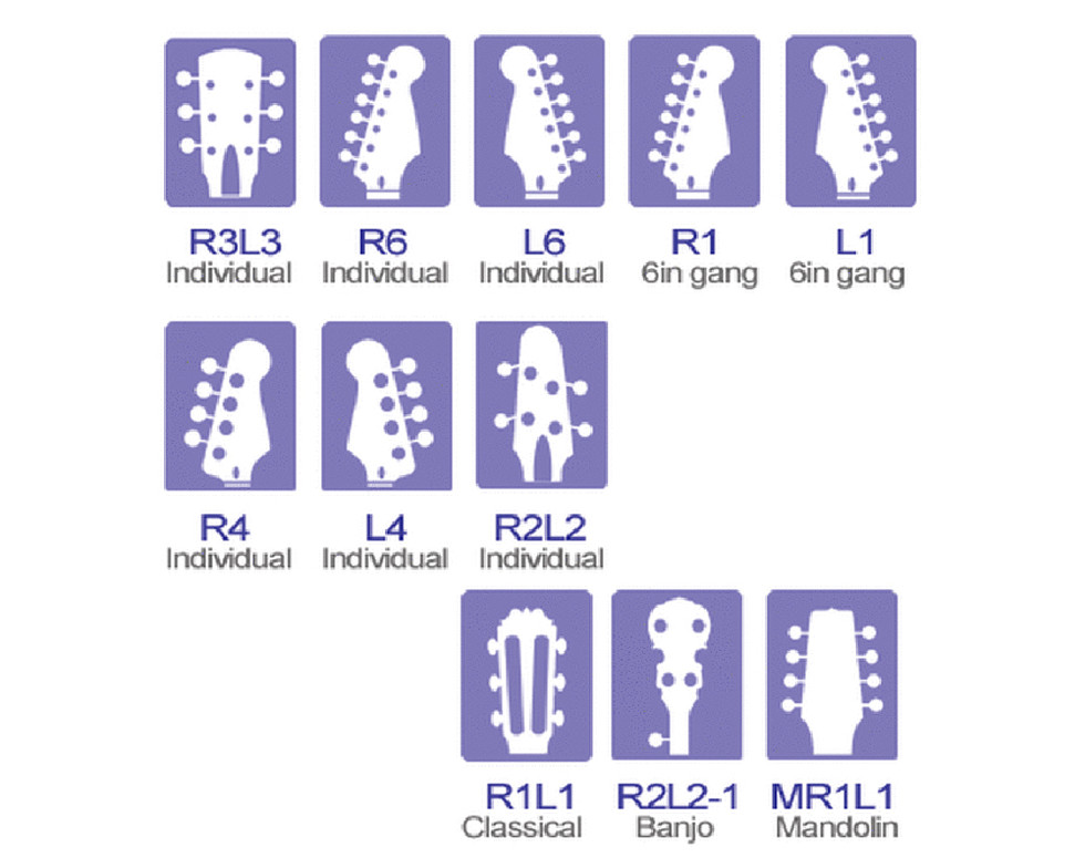 6連SCHALLER F-key70'sニッケルFキー L6ブラスシャフト Schaller F-Series 70s 6L NI – United States