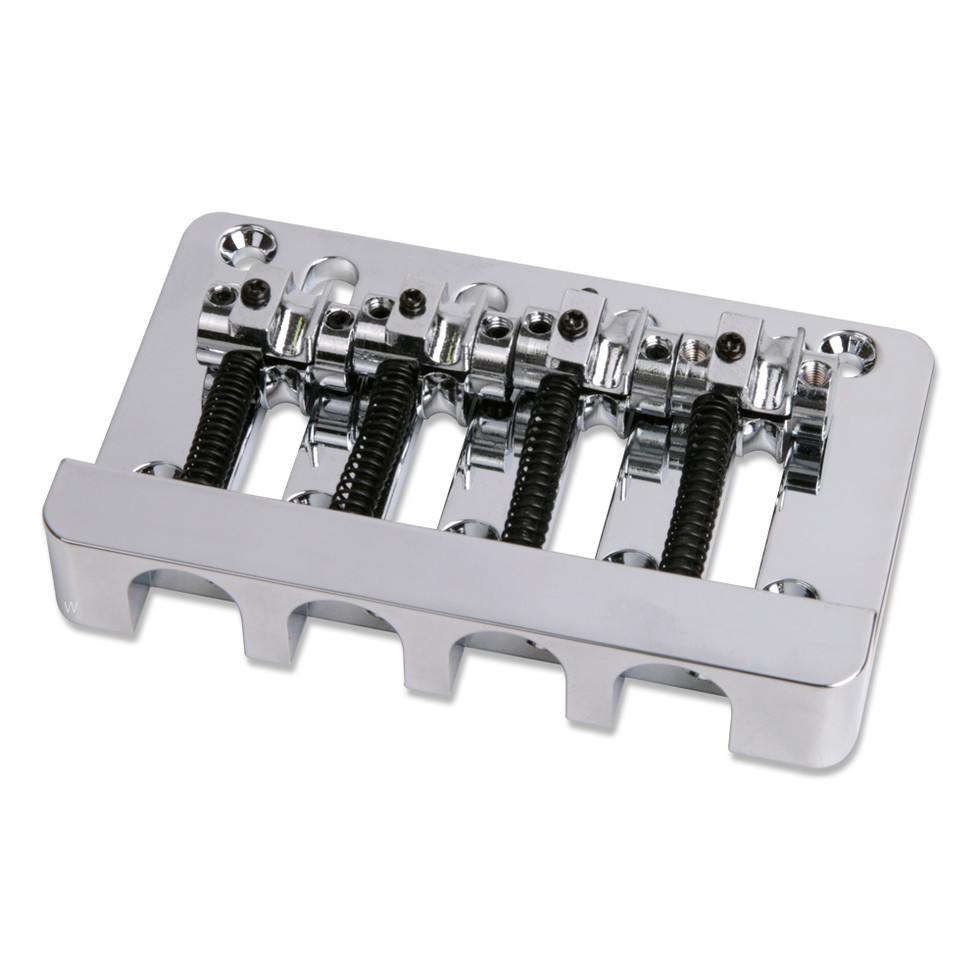 Piezo Saddle Bass Bridge with Open Rail Plate / 4string