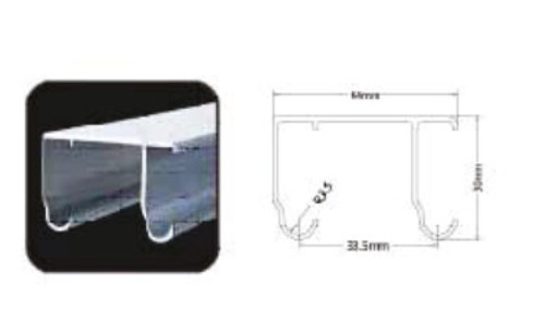 RIELES DE ALUMINIO — DE ALUMINIO PARA SISTEMAS DE CORRER MODELO 322 MODELO 322 RIEL (3 METROS)