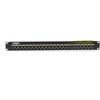 Black Box CAT6 Patch Panel - Feed-Through 1U Shielded 24-Port - 24 Ports - 24 x RJ-45 - 1U High - 19 Wide - Rack-mountable - TAA JPM814A
